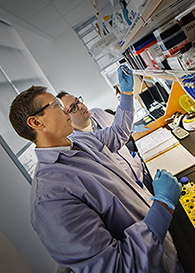 Dr. Baloh in a lab.