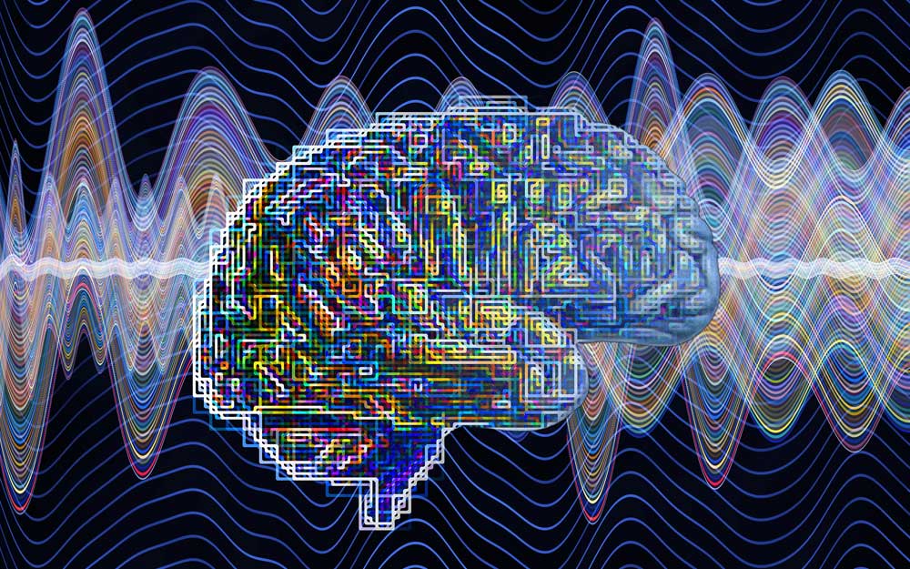 Graphic of brain activity.