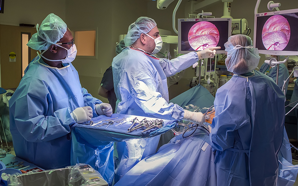 The da Vinici robot at Cedars-Sinai.
