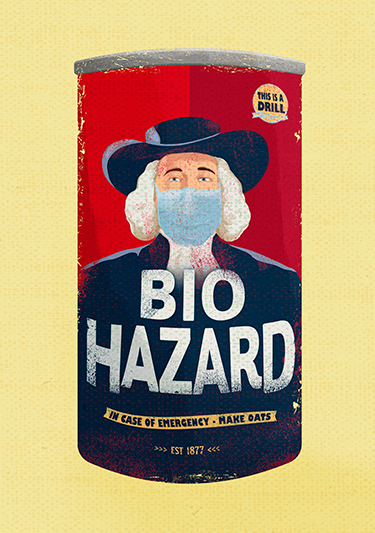 Biohazard illustration.